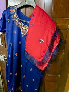 Blue Embroidered Suit (Brand New )