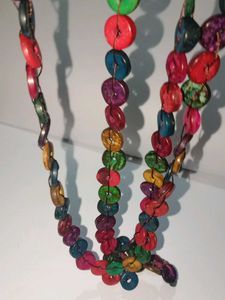 Colorful Wooden Bead Necklace