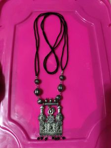 Ethnic Silver Necklace