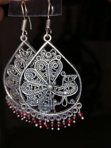 Jhumki earrings germal silver Oxidise