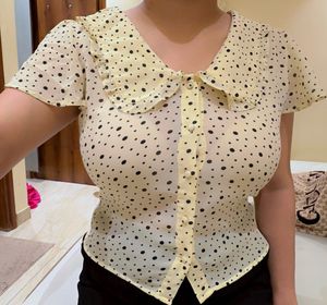Korean Polka Dot Blouse