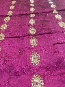 Magenta Sari Fabric