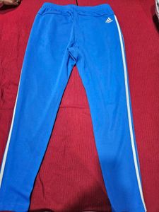 Adidas Men’s Blue Joggers – Medium – Slim Fit
