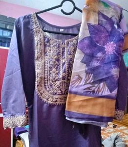 Kurta Pant With Dupatta Set For Women