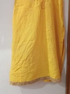 Yellow Tree Design Kurti