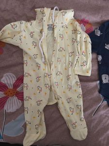 Yellow Sleep Suit For Babies