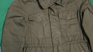 Hooded Military Style Jacket