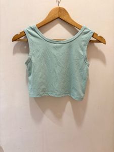 Beautiful Ribbed Crop Tank Top