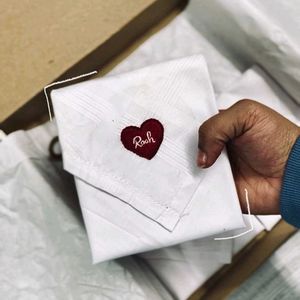 Customise hanky name mention Embroidery