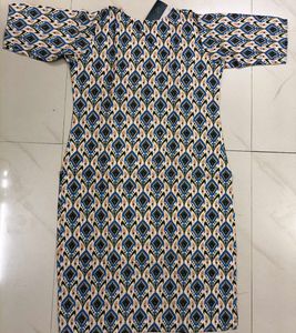 Elegant Inaia Brand Blue Printed Kurta