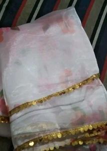 Floral Organza Dupatta