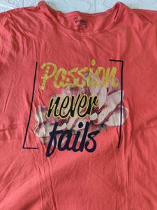 Coral Graphic Print Tee