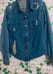 Distressed Denim jacket