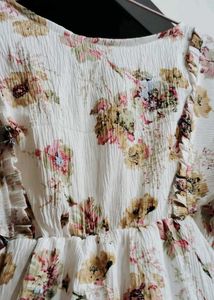 Floral Maroon Dress
