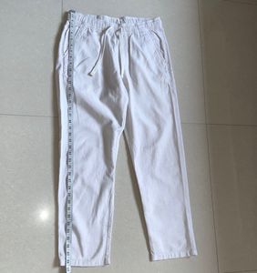 White Casual Pants
