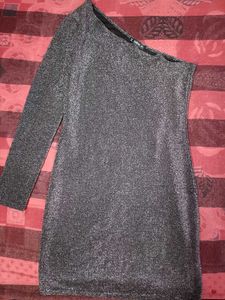 Sparkly One-Shoulder Dress