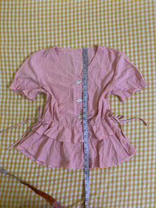 Pink Ruffle Top Bust 34