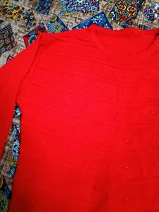 Red Knit Sweater