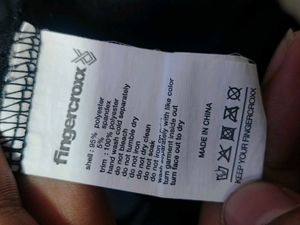 Fingerhawk black and white Fingercrox jersey