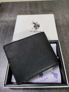 US POLO AASAN LEATHER WALLET ( BLACK )