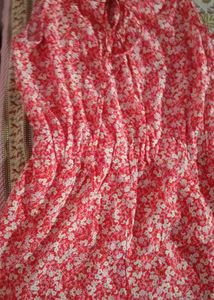 Floral Print Ruffled Jumpsuit