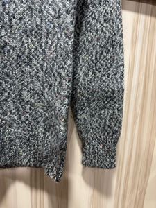 GAP Lambswool Wool Crewneck Grey Sweater