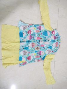 Boys Kurta Pajama with Printed Vest