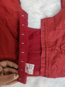 RED COTTON BLOUSE