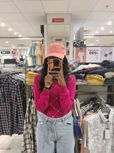 Pink Checked Pullover 🌸(Pinterest Inspired)🎀