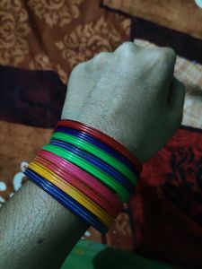 Colourful Bangles Pack Of 9