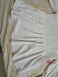 White Smocked Top