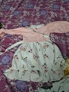 Girls Pink Floral Dress