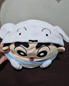 Crayon Shin-Chan Shiro Hood Kawaii Plush