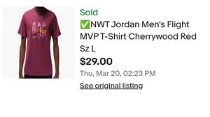 Jordan Nike Maroon Unisex T Shirt