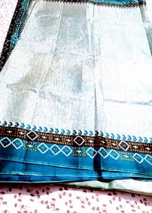 new Elegant Blue Patola Saree