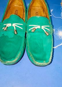 Teal Loafers