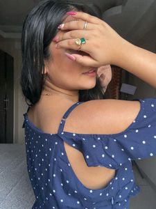 Blue polka Dress