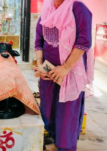 Elegant Purple Kurta Set