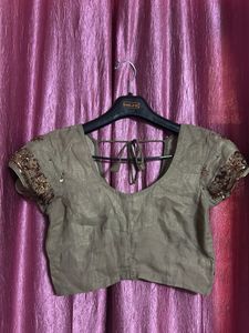 Embroidered Saree with Blouse