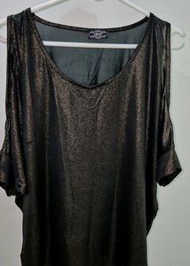 Metallic Sheer Top