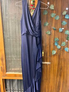 Elegant Navy Maxi Dress