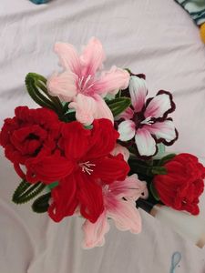 Handmade Pipe Cleaner Flower Bouquetl💐