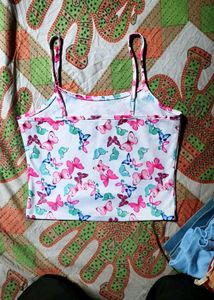 Butterfly Print Top
