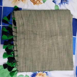 Suta Green Plain Saree Without Blouse