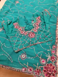 🎀💙Women Partywear Saree💙🎀