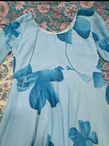 Women Floral Printed Georgette Anarkali Kurta