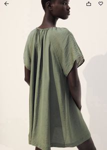H&amp;M Green A-Line Dress