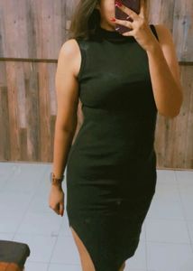 Bodycon Dress With Side Slit