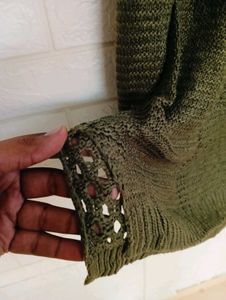 Olive Green Knit Sweater
