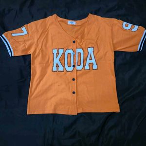 Orange KODA Jersey T-Shirt oversized